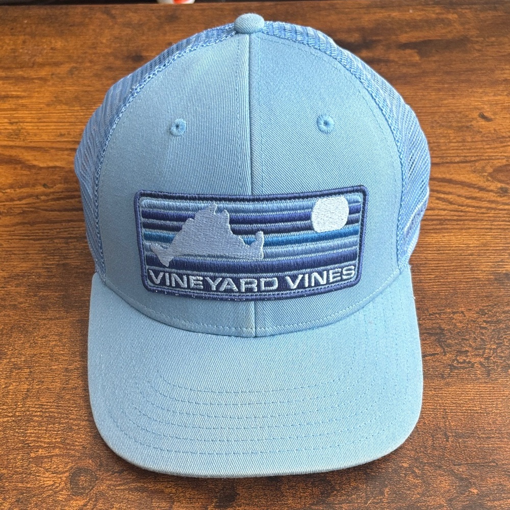 Vineyard Vines Light Blue Cap with Logo Patch